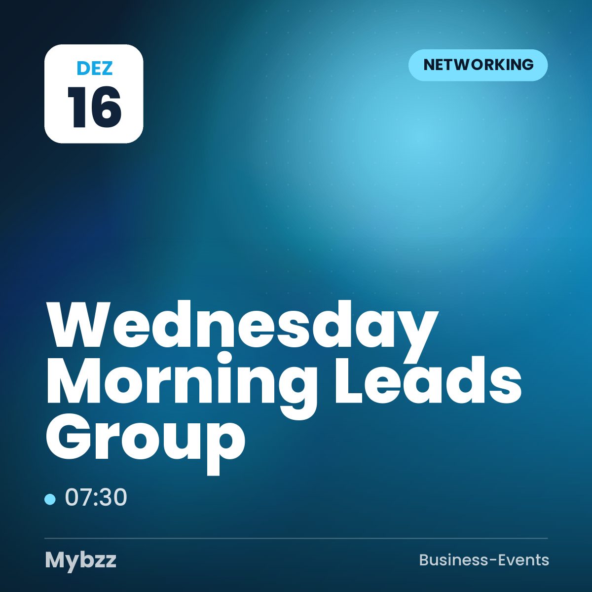 Event-Titelbild: Wednesday Morning Leads Group