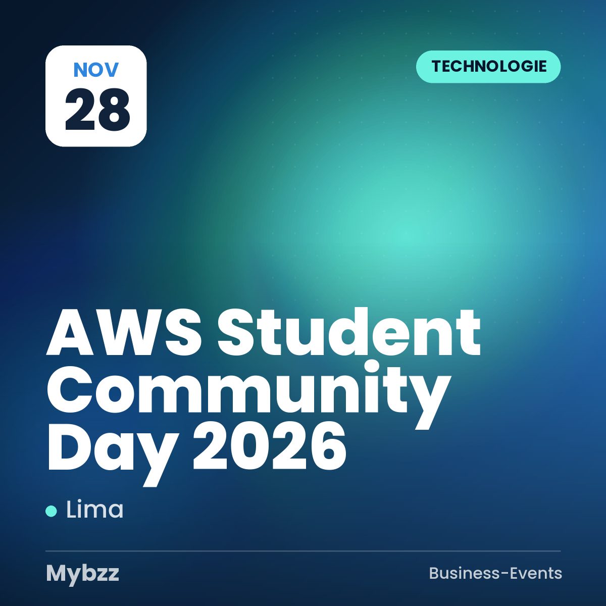 Event-Titelbild: AWS Student Community Day 2026