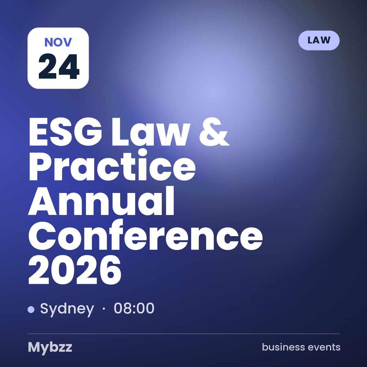 Event cover: ESG Law & Practice Annual Conference 2026