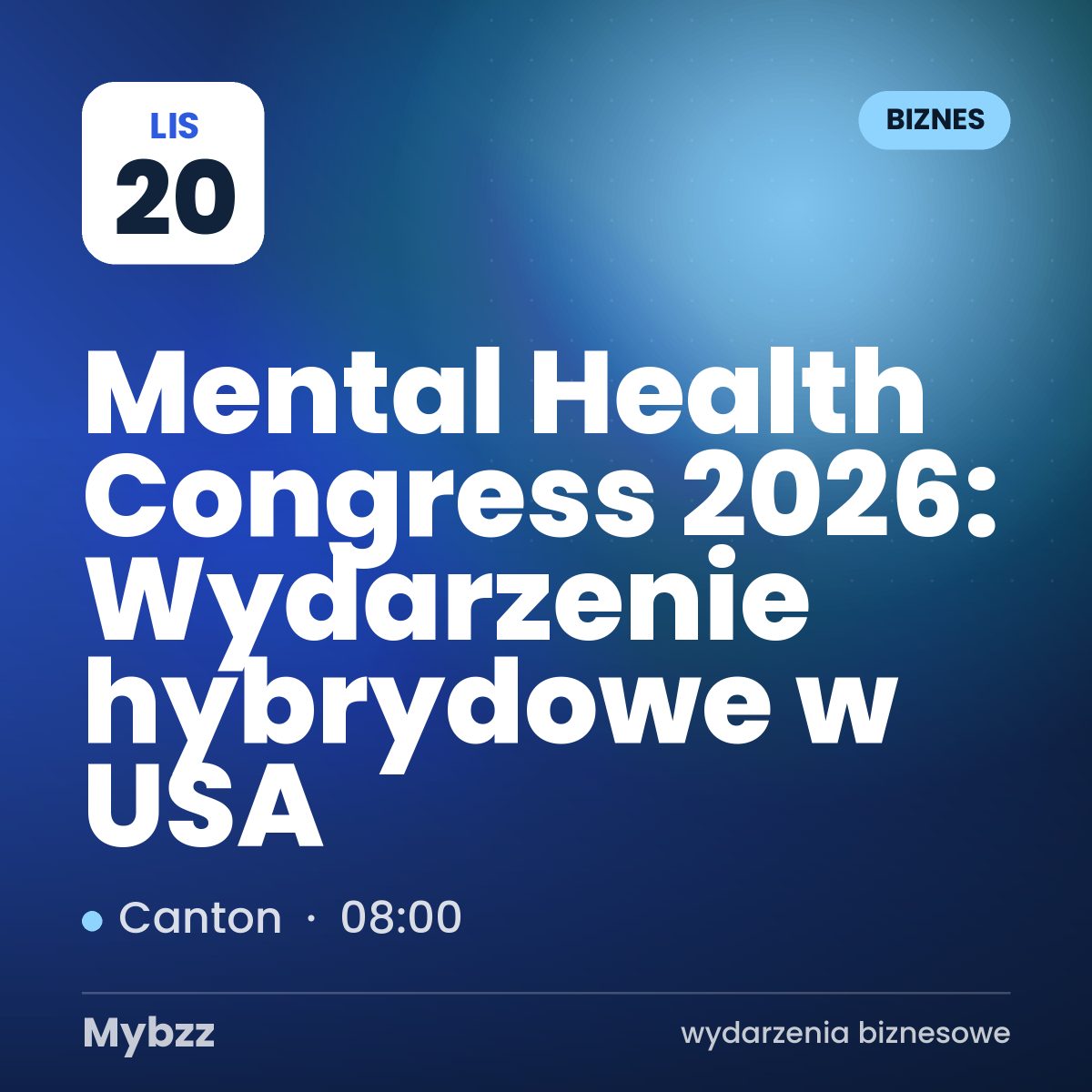 Zdjęcie wydarzenia: Mental Health Congress 2026: Wydarzenie hybrydowe w USA