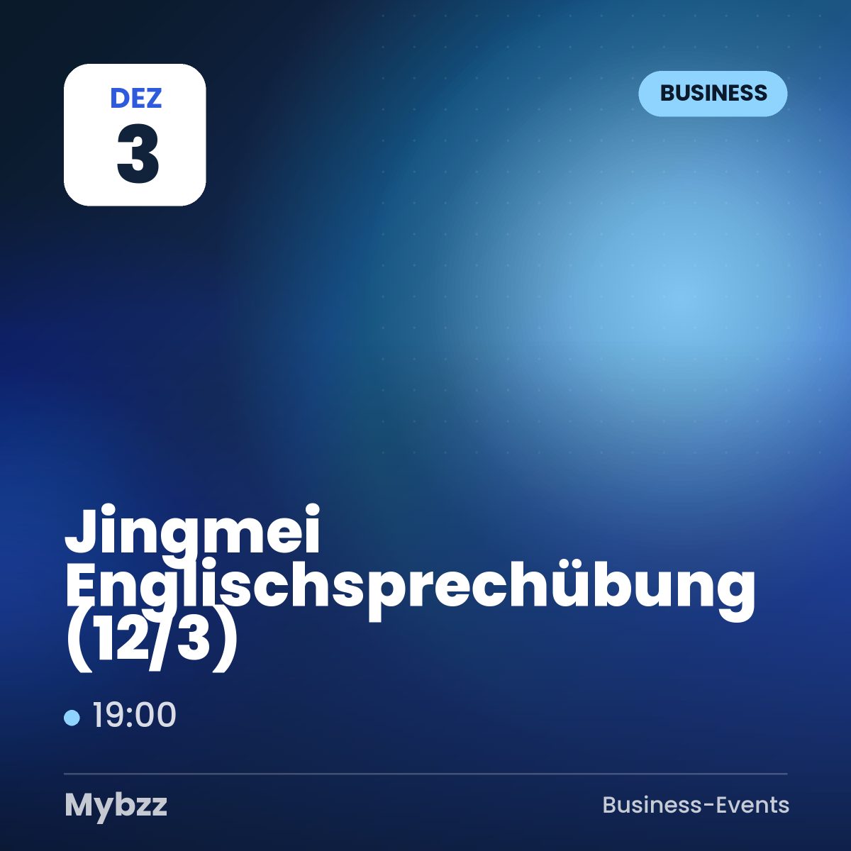 Event-Titelbild: Jingmei Englischsprechübung (12/3)