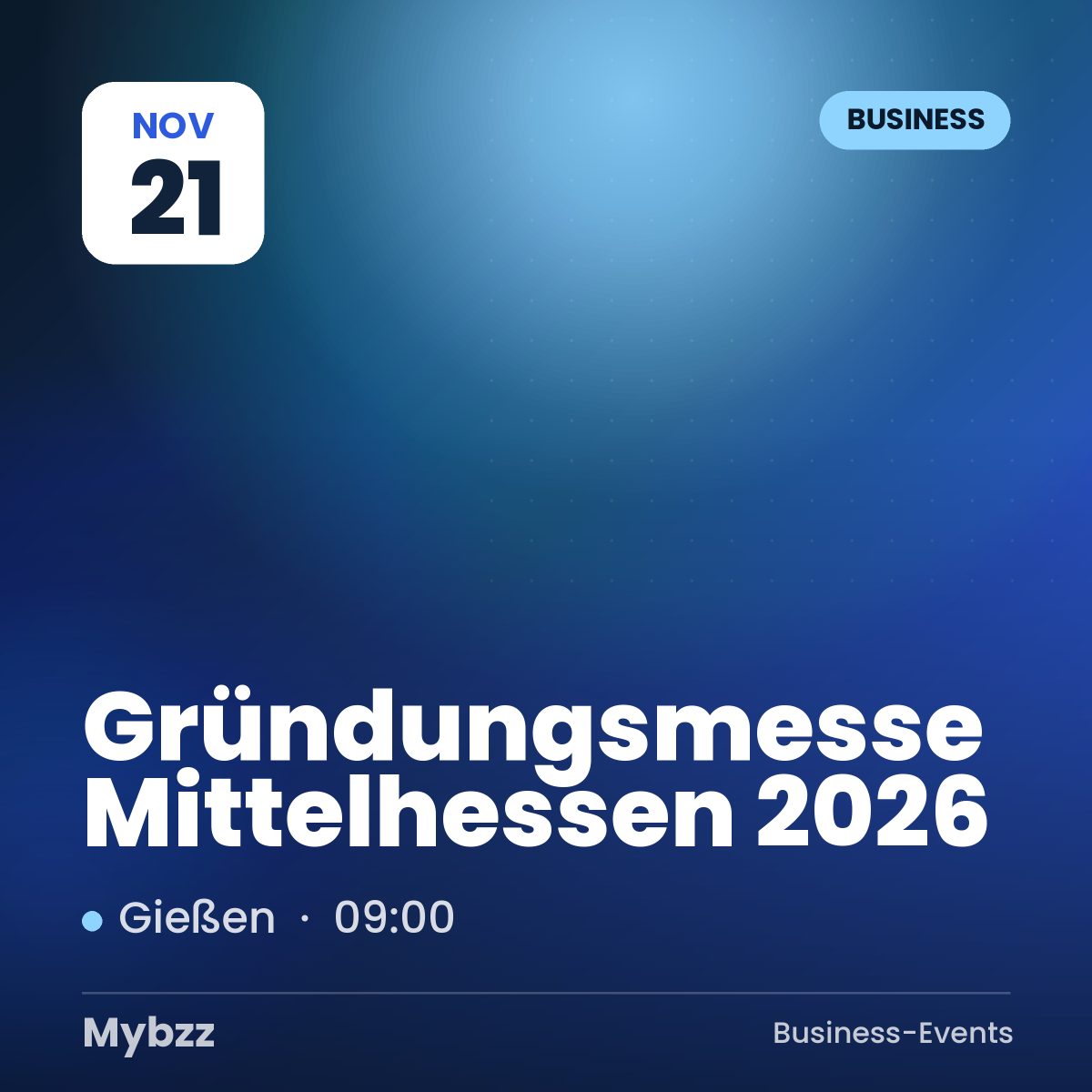 Event cover: Gründungsmesse Mittelhessen 2026