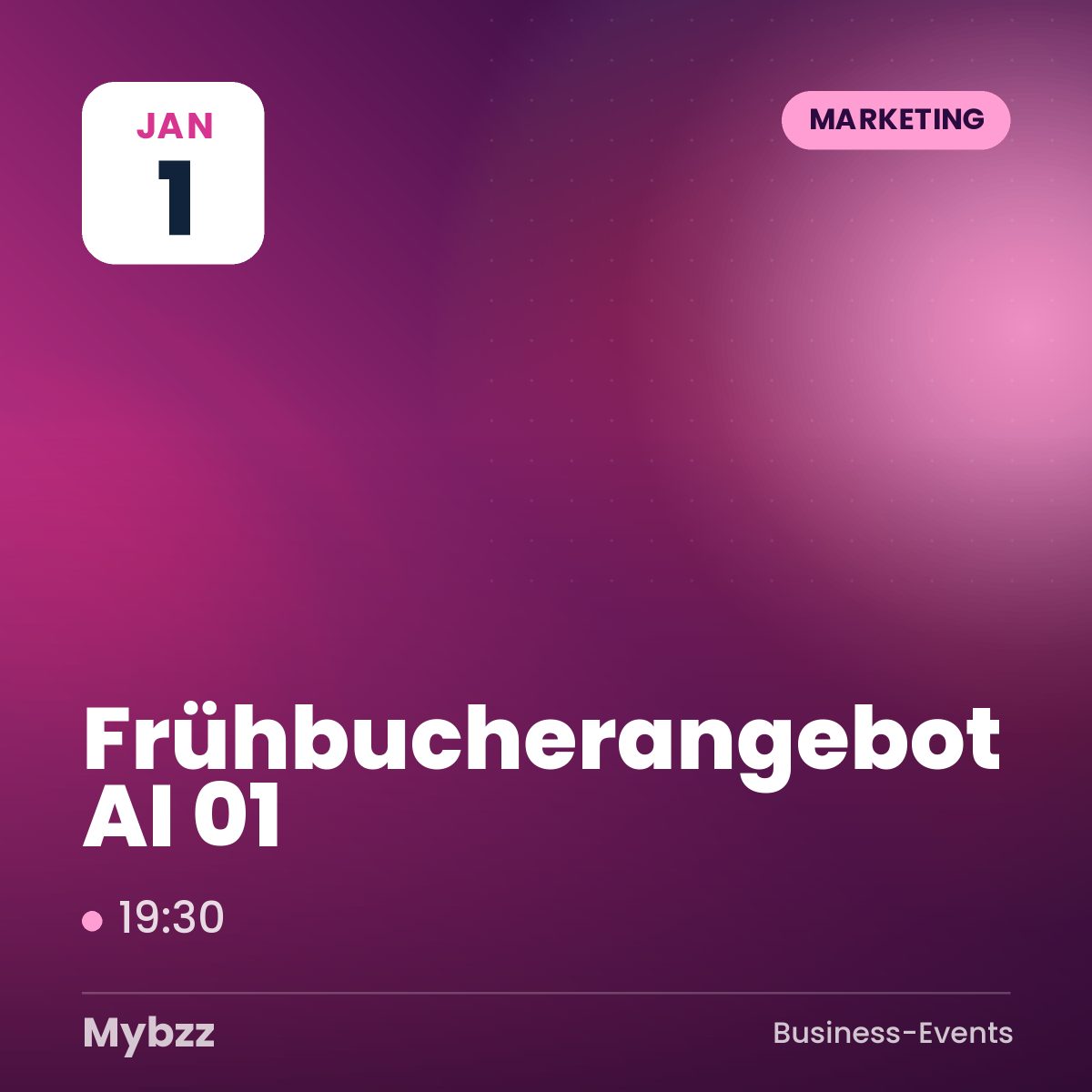 Event-Titelbild: Frühbucherangebot 《AI 時代的行銷人養成計畫01》