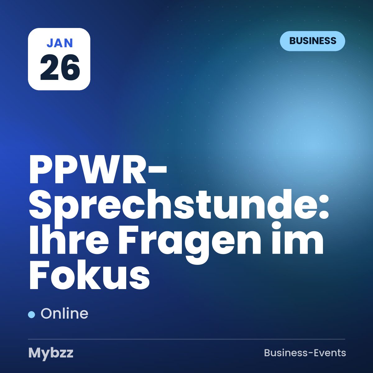 Event cover: PPWR-Sprechstunde: Ihre Fragen im Fokus