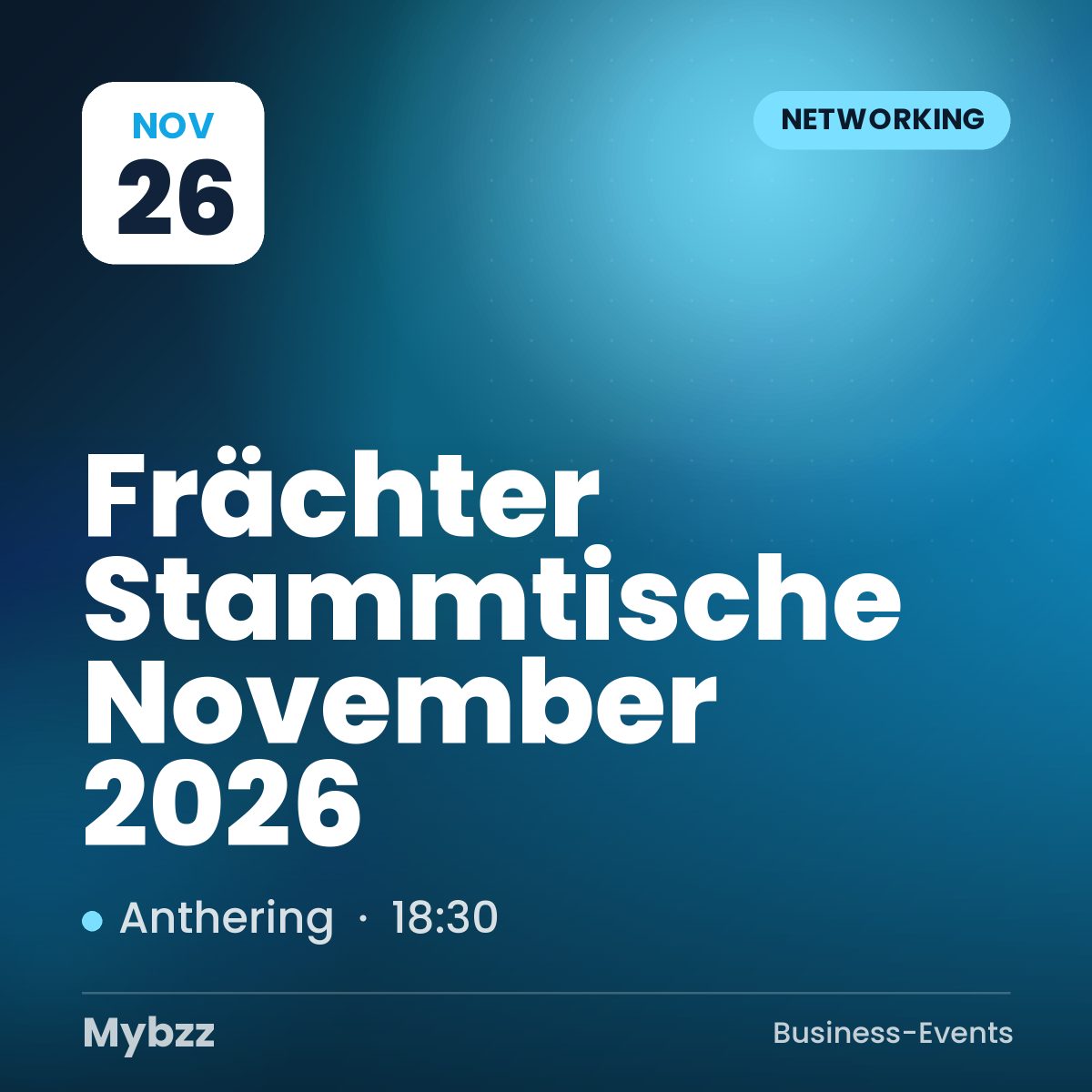 Event cover: Frächter Stammtische November 2026