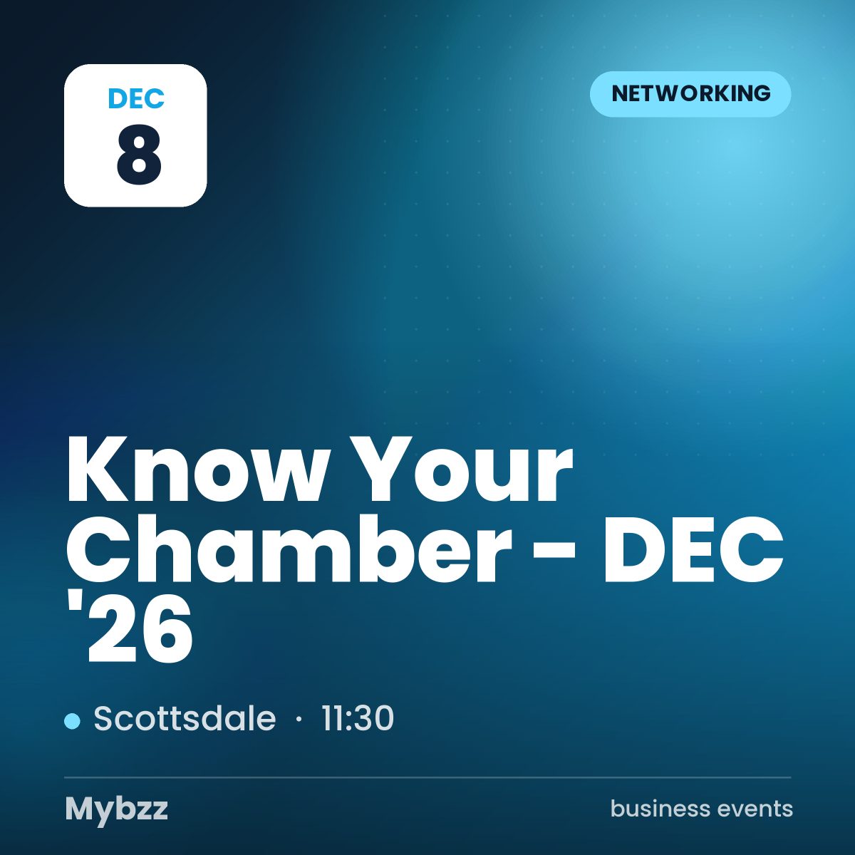 Event cover: Know Your Chamber - DEC '26