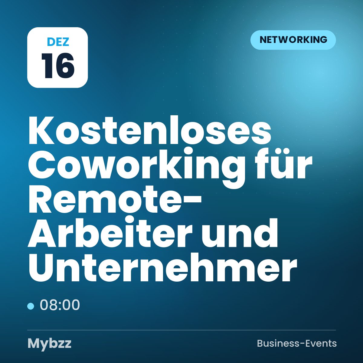 Event-Titelbild: Kostenloses Coworking für Remote-Arbeiter und Unternehmer