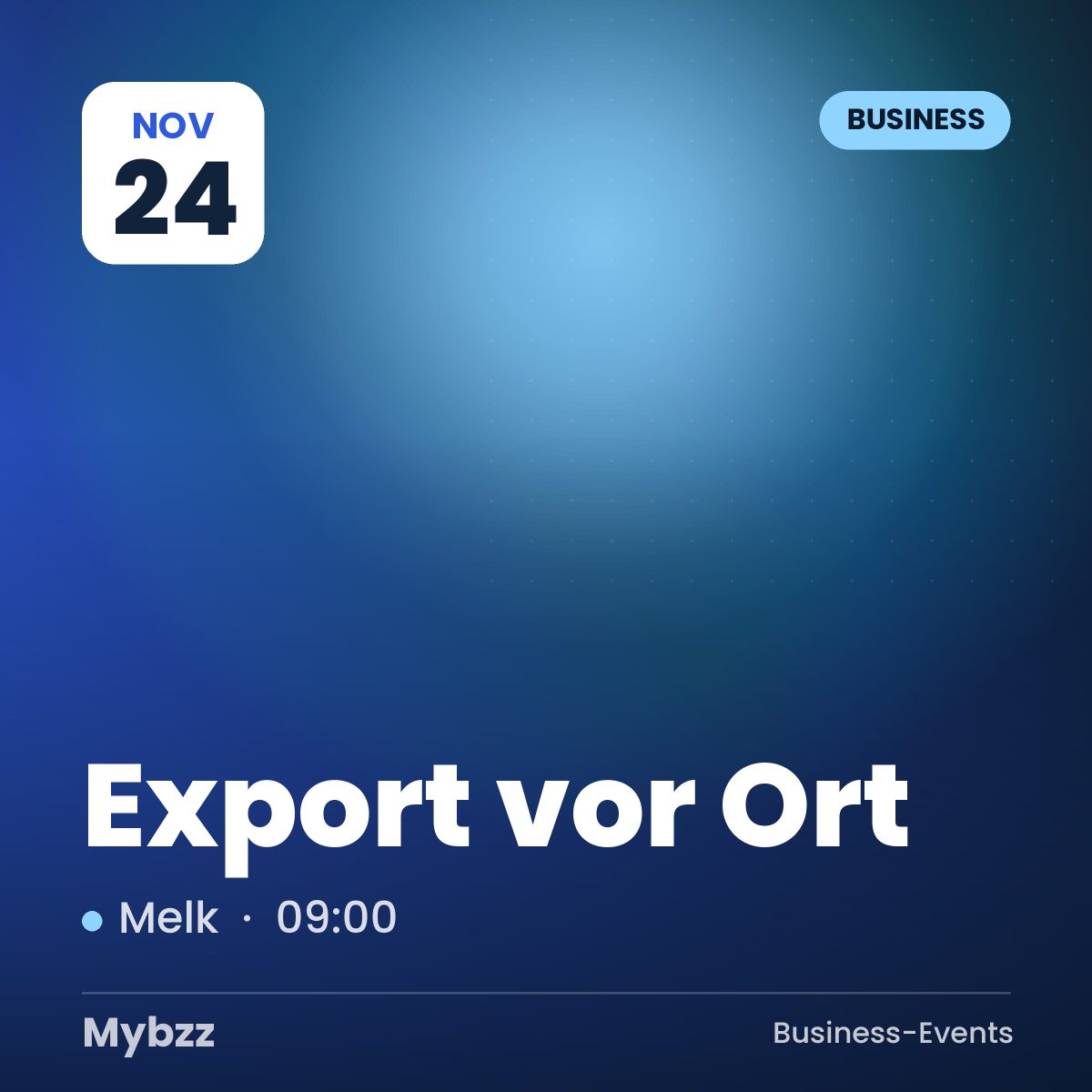 Event-Titelbild: Export vor Ort