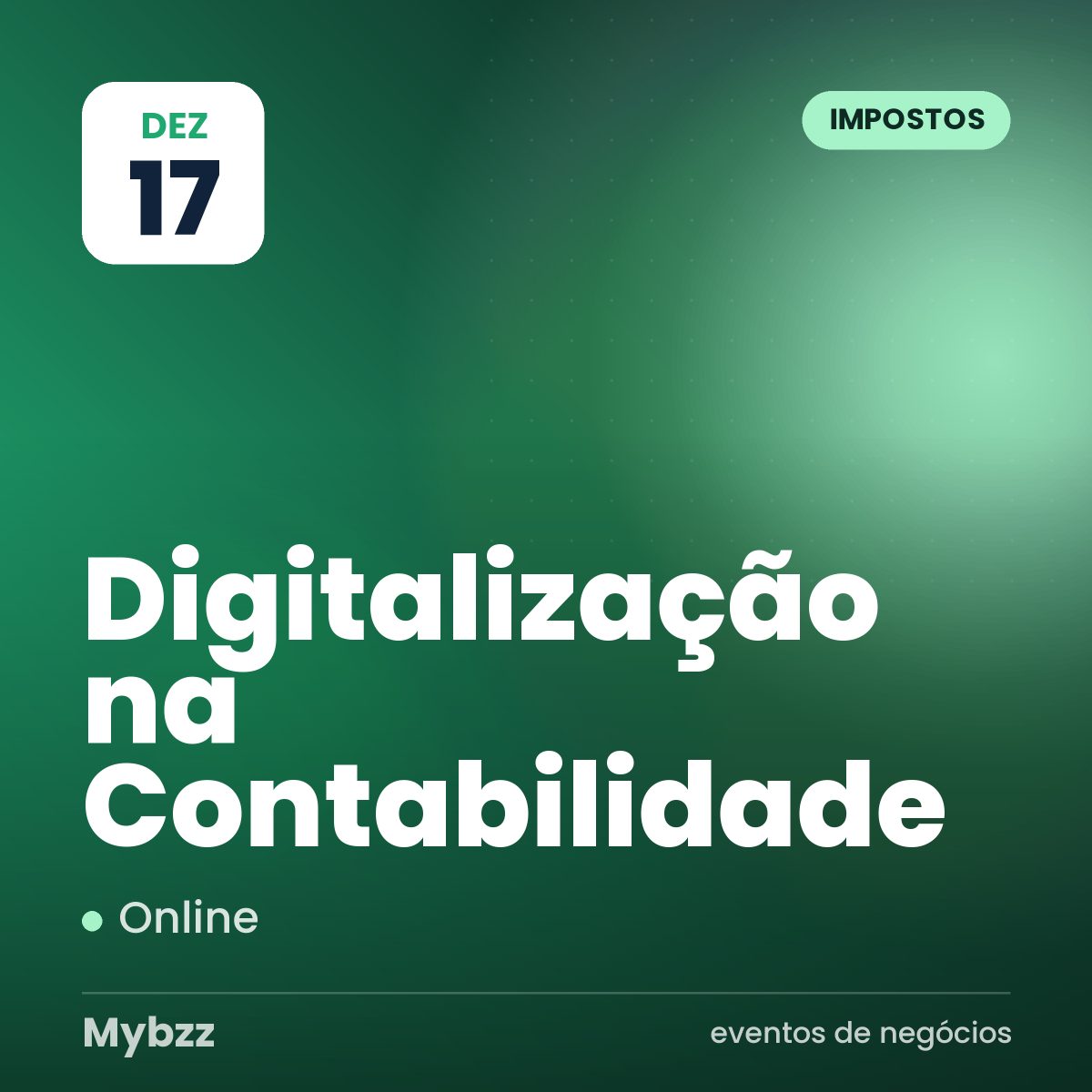 Capa do evento: Digitalização na Contabilidade