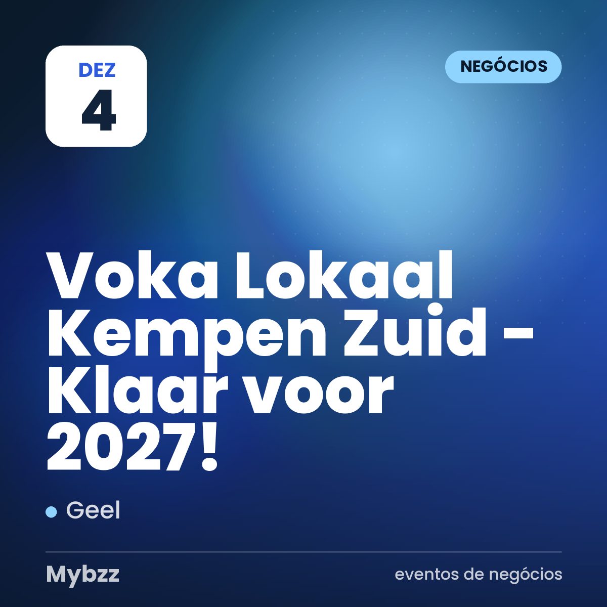 Capa do evento: Voka Lokaal Kempen Zuid - Klaar voor 2027!