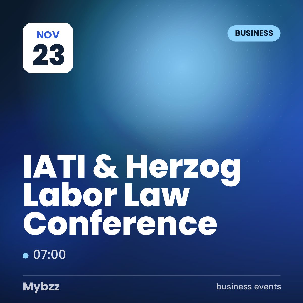 Event cover: IATI & Herzog Labor Law Conference