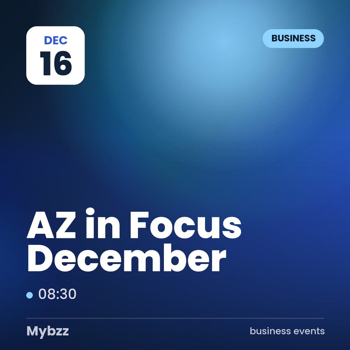 Event cover: AZ in Focus December
