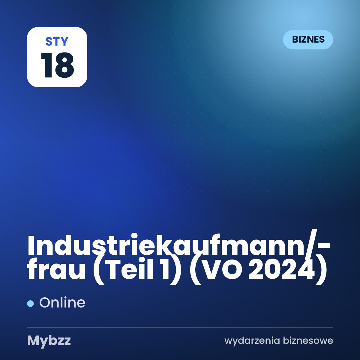 Zdjęcie wydarzenia: Industriekaufmann/-frau (Teil 1) (VO 2024)