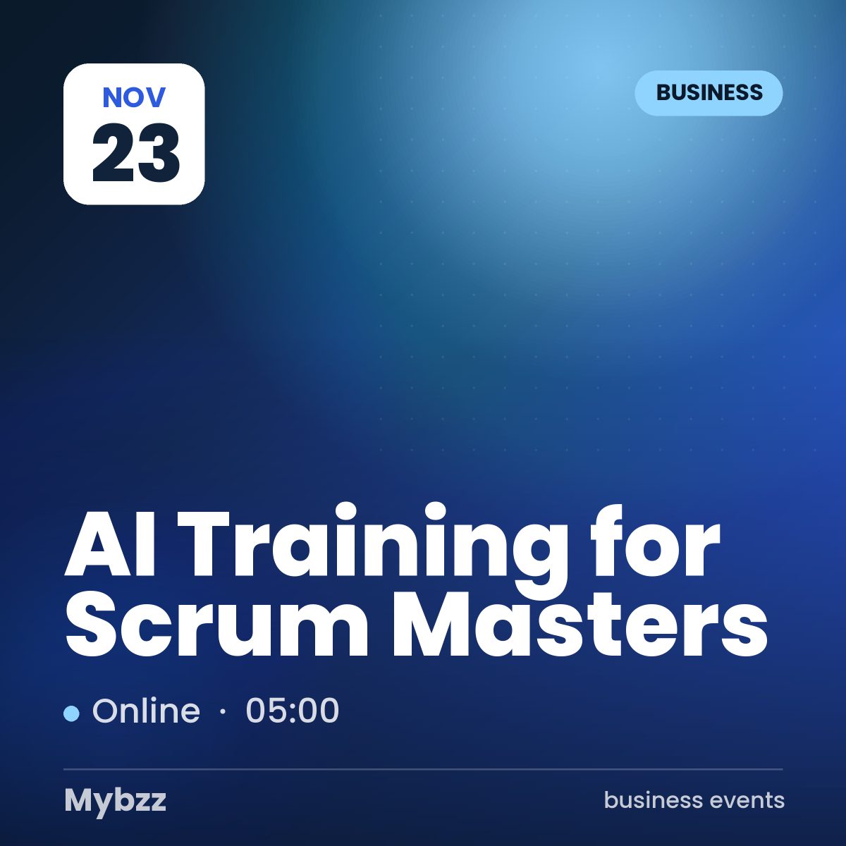 Event cover: AI Training for Scrum Masters