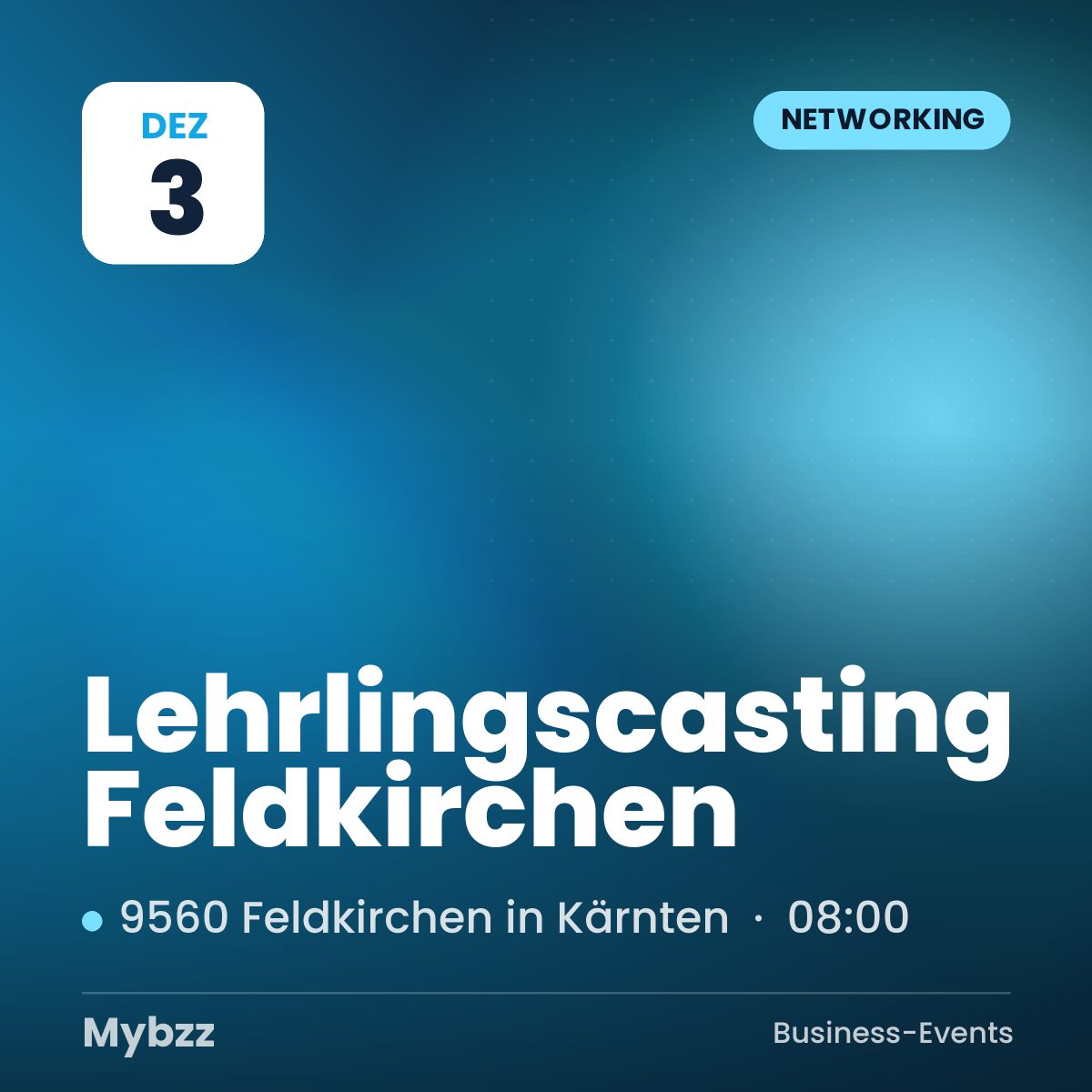 Event cover: Lehrlingscasting Feldkirchen