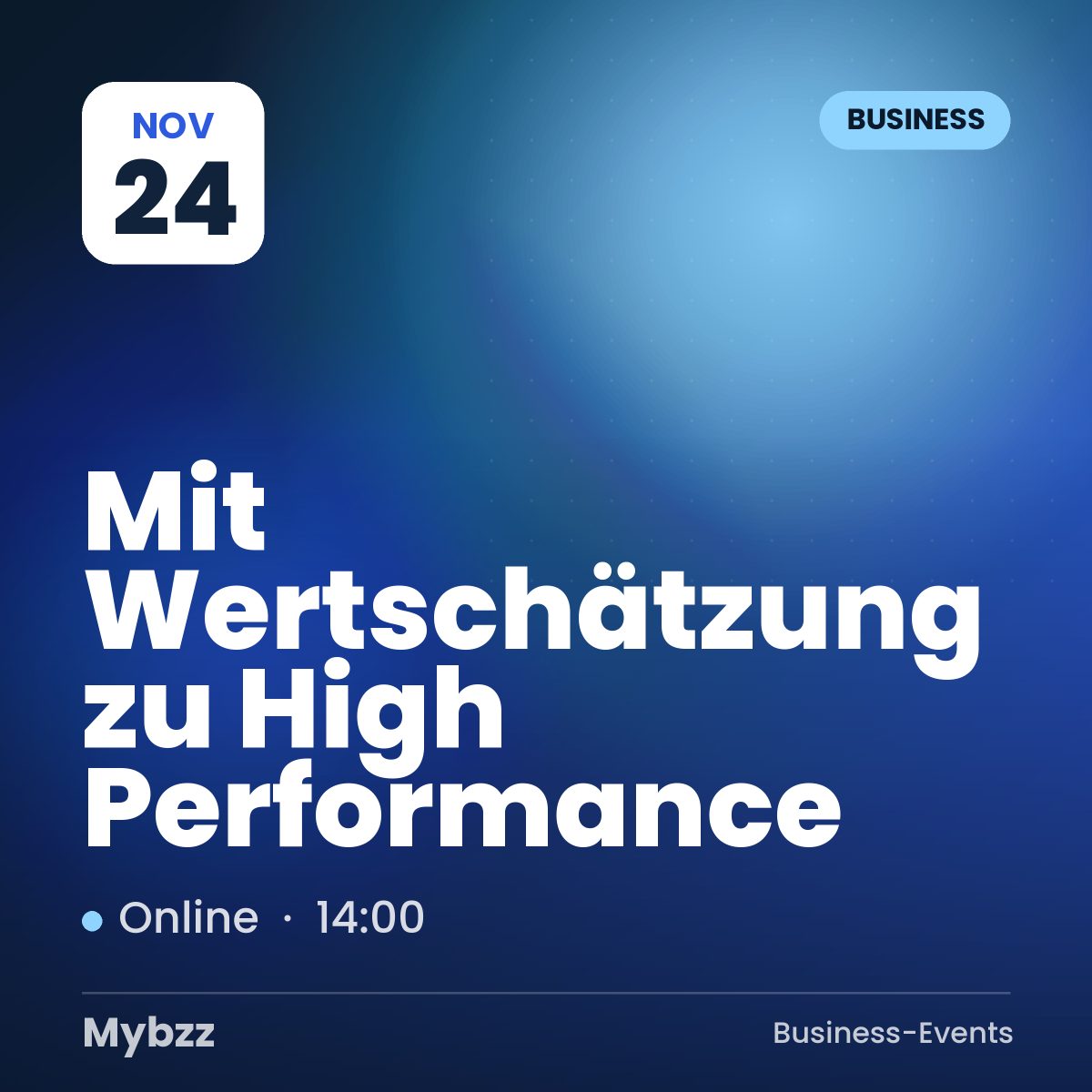 Event-Titelbild: Mit Wertschätzung zu High Performance