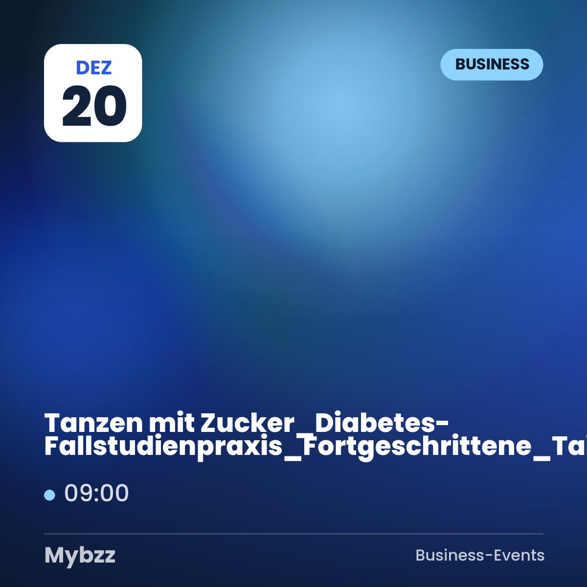 Event-Titelbild: Tanzen mit Zucker_Diabetes-Fallstudienpraxis_Fortgeschrittene_Taichung