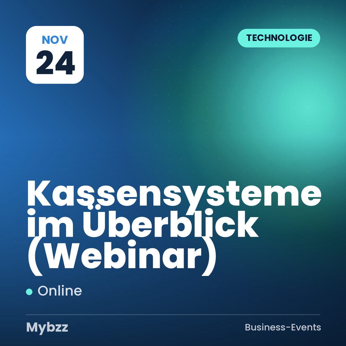 Event cover: Kassensysteme im Überblick (Webinar)