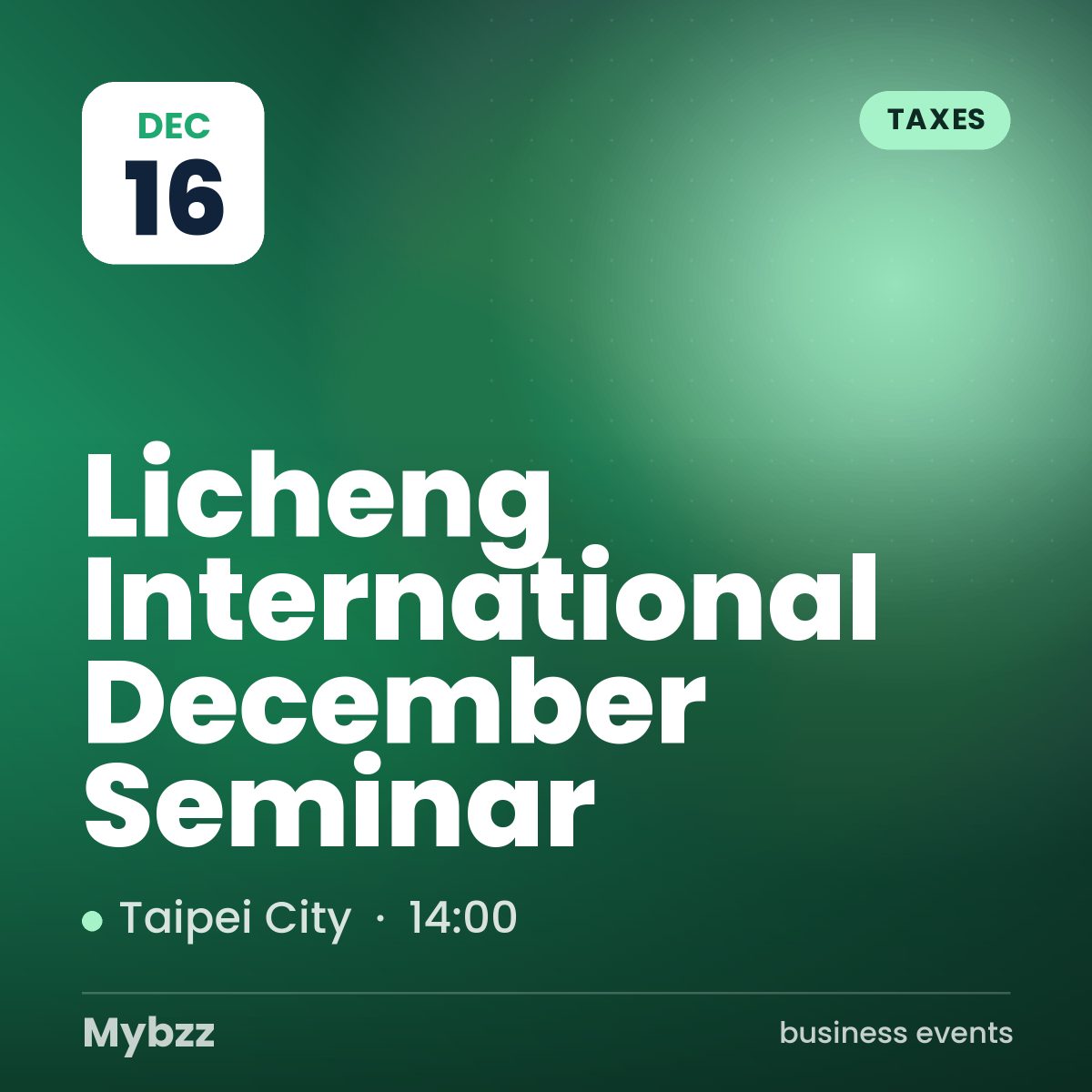 Event cover: Licheng International December Seminar