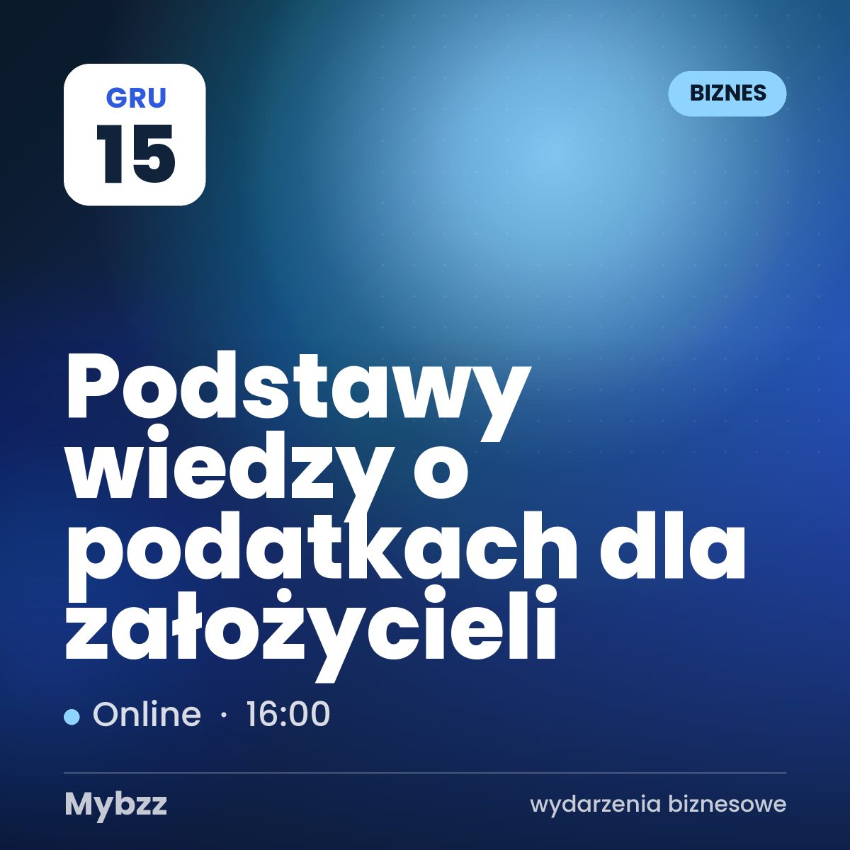 Zdjęcie wydarzenia: Podstawy wiedzy o podatkach dla założycieli