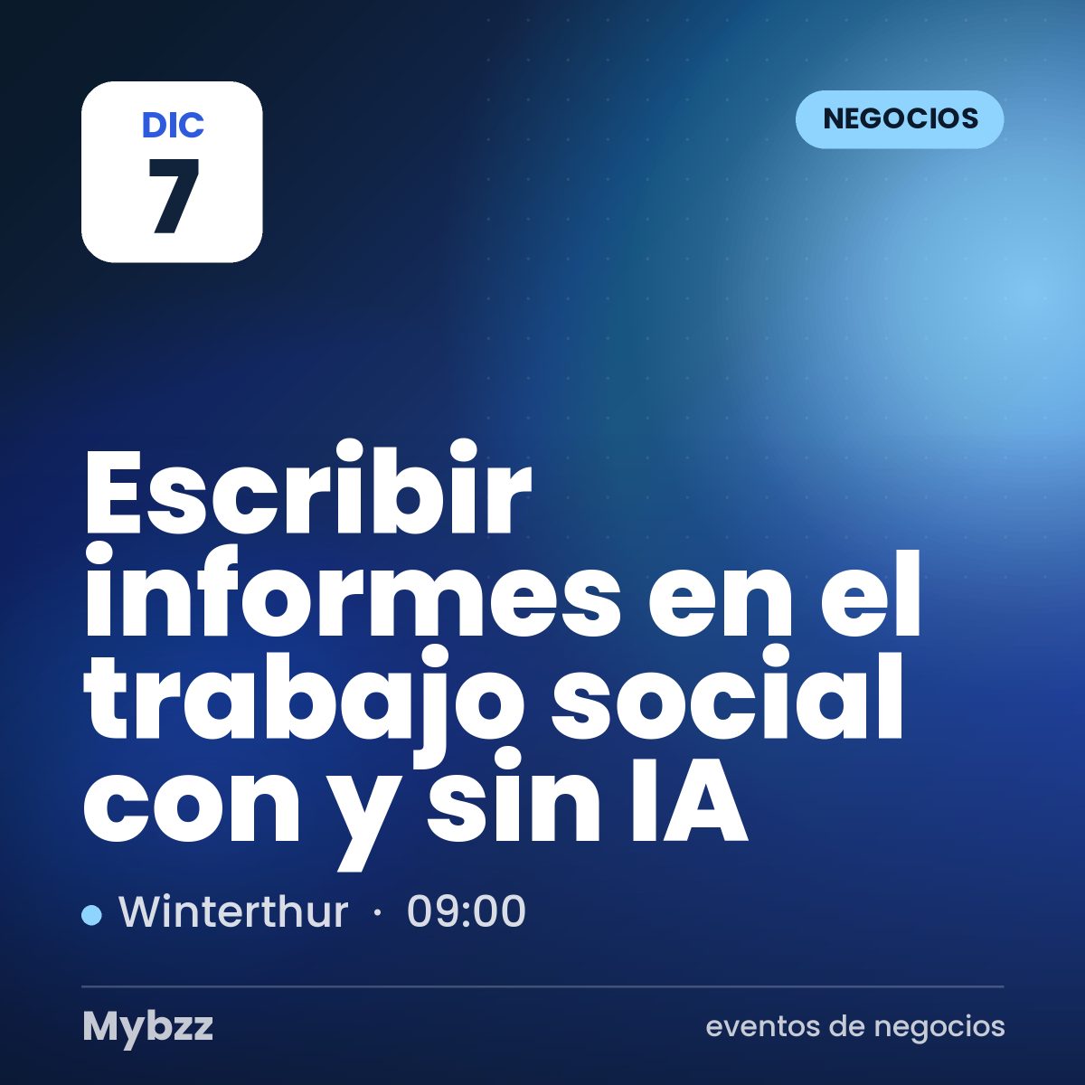 Portada del evento: Escribir informes en el trabajo social con y sin IA
