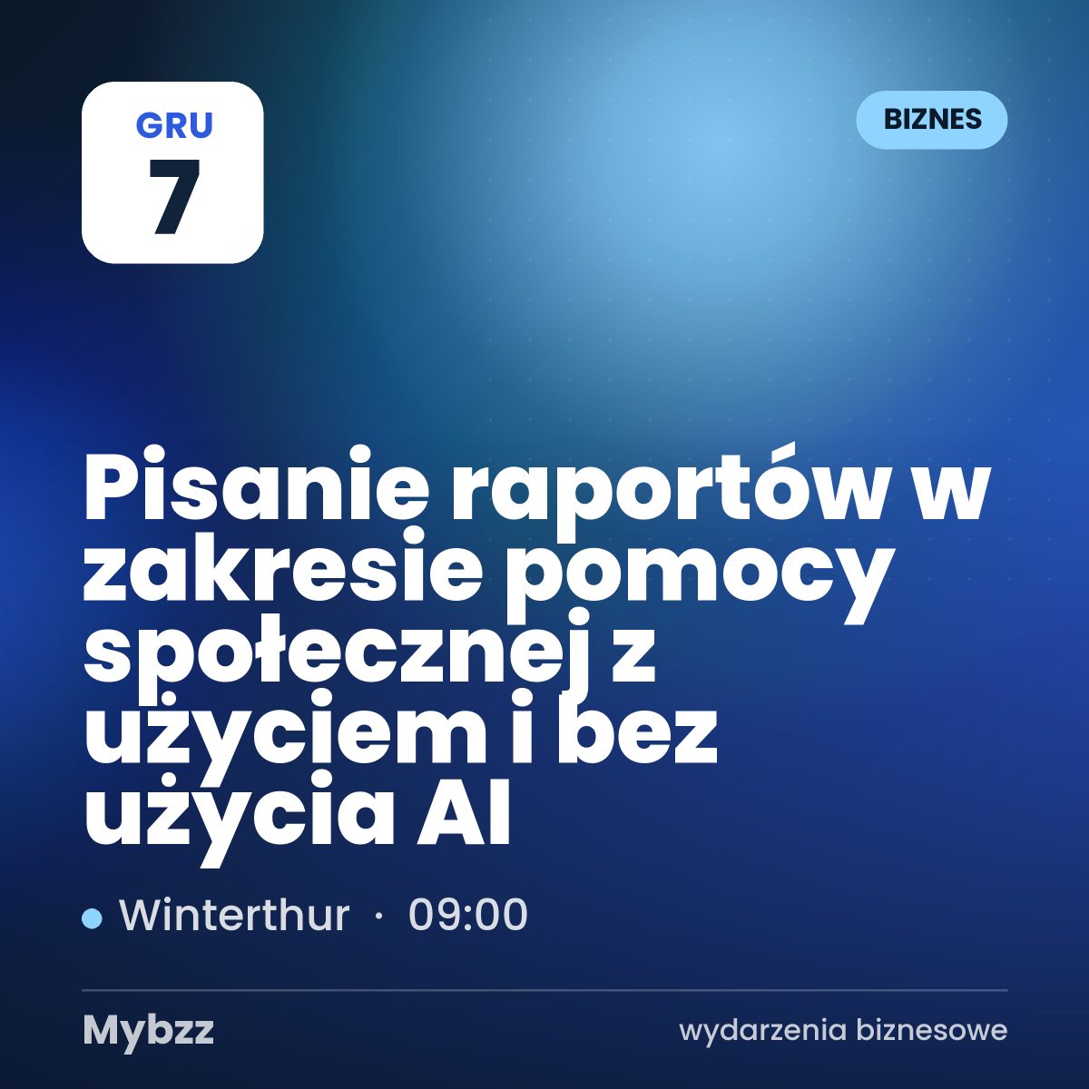 Zdjęcie wydarzenia: Pisanie raportów w zakresie pomocy społecznej z użyciem i bez użycia AI