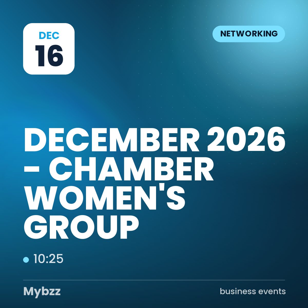 Event cover: DECEMBER 2026 - CHAMBER WOMEN'S GROUP