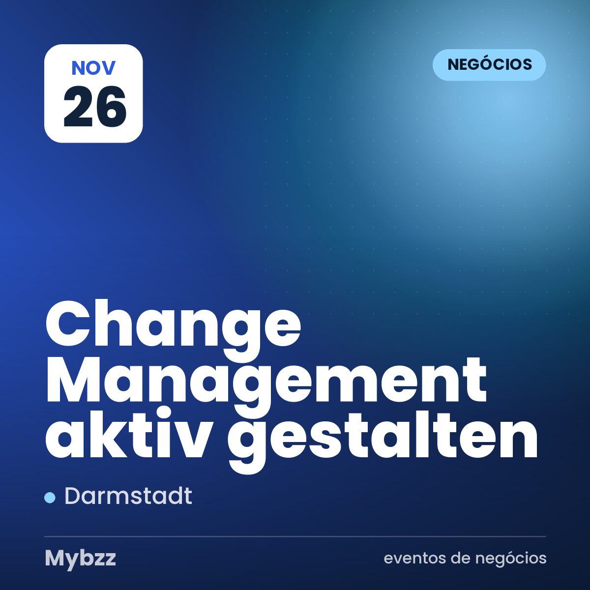 Capa do evento: Change Management aktiv gestalten