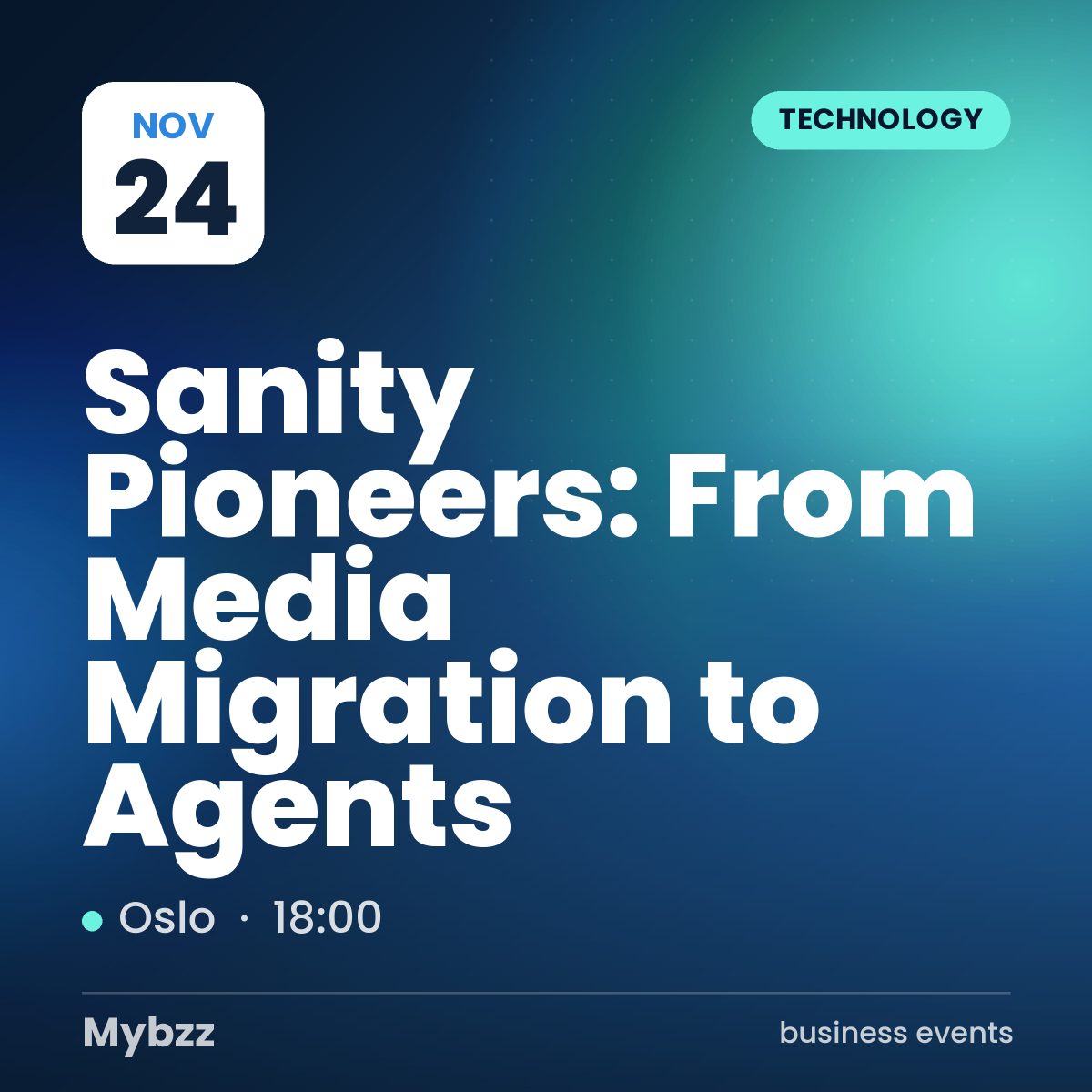 Event cover: Sanity Pioneers: From Media Migration to Agents