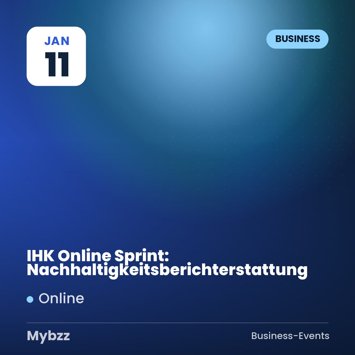 Event cover: IHK Online Sprint: Nachhaltigkeitsberichterstattung