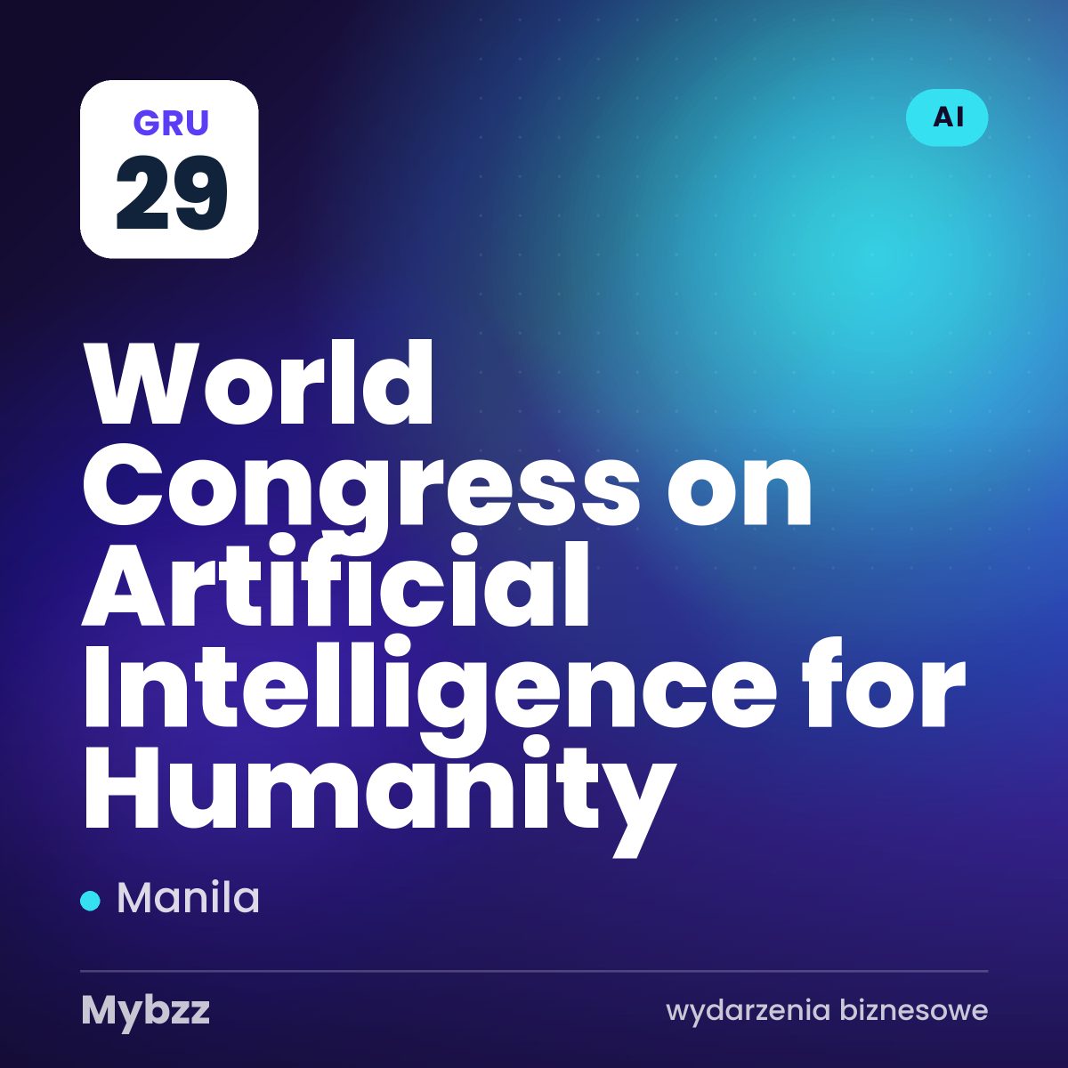 Zdjęcie wydarzenia: World Congress on Artificial Intelligence for Humanity