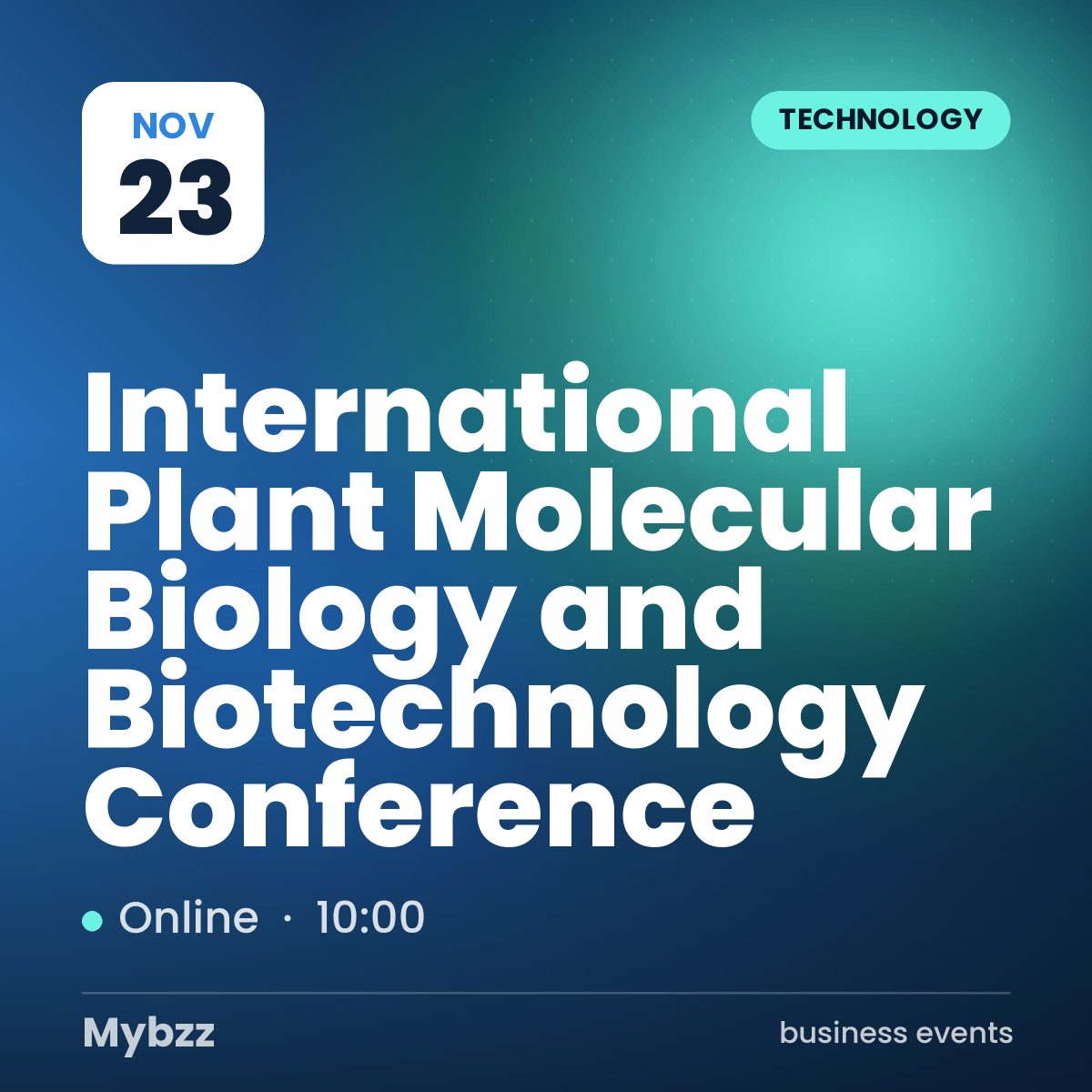 Event cover: International Plant Molecular Biology and Biotechnology Conference