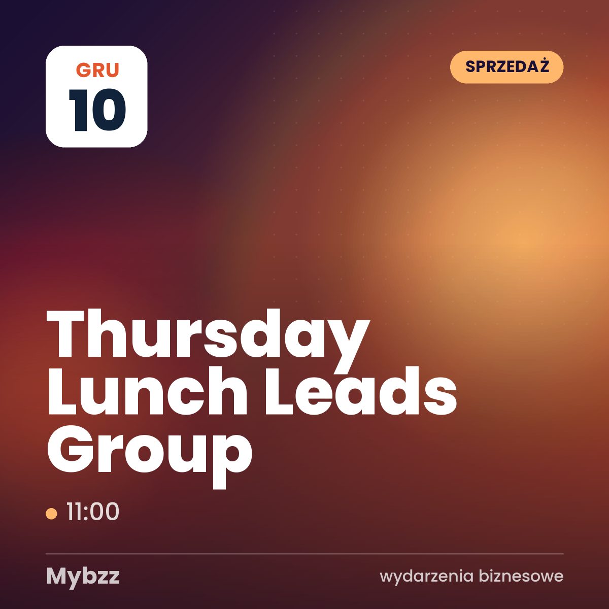 Zdjęcie wydarzenia: Thursday Lunch Leads Group
