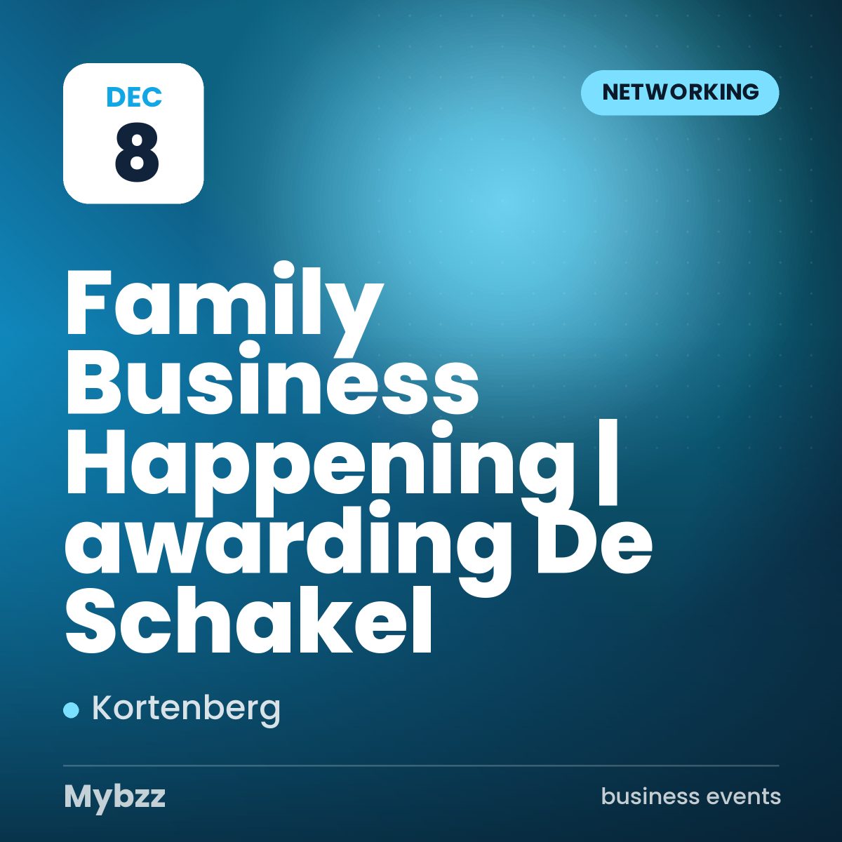 Event cover: Family Business Happening | awarding De Schakel
