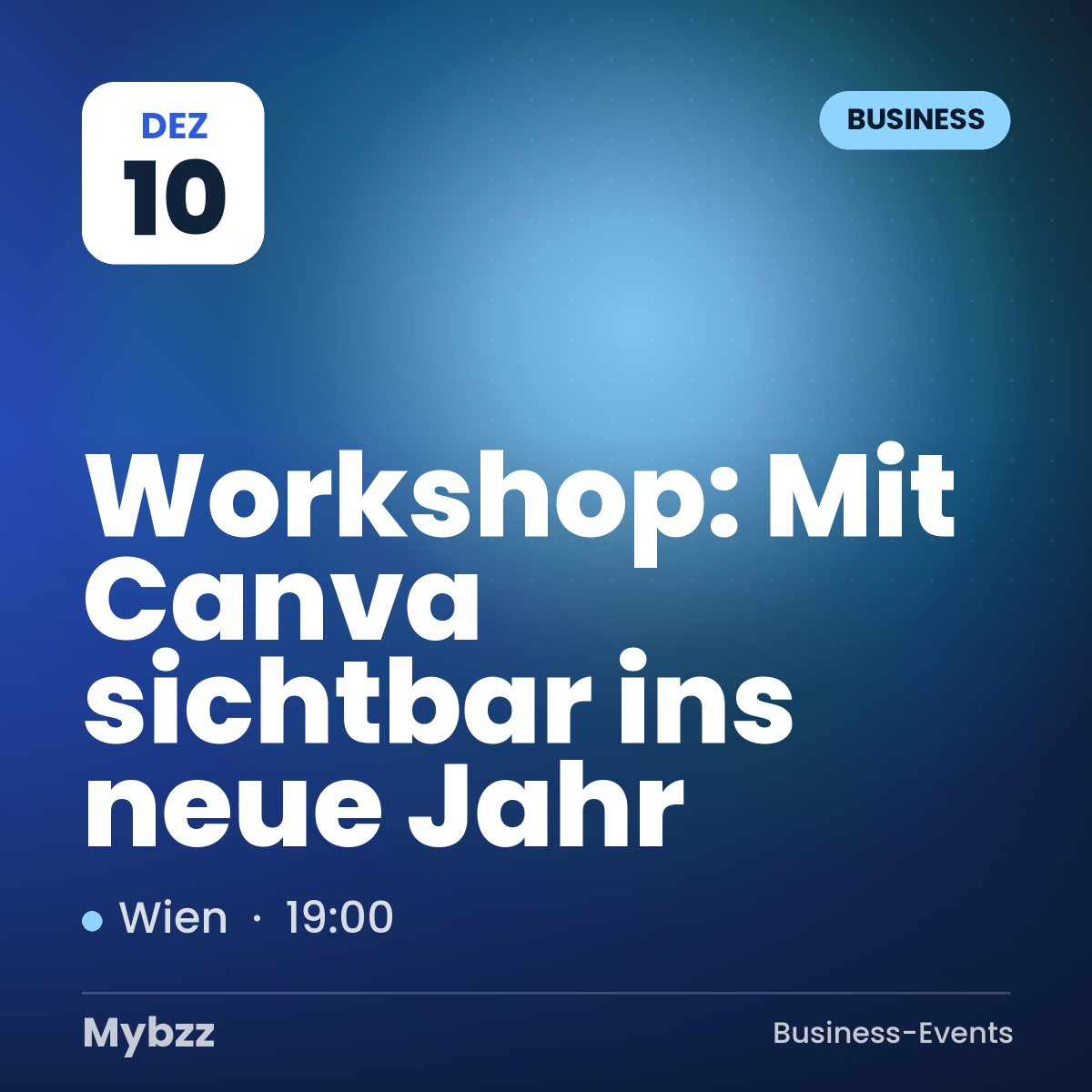 Event cover: Workshop: Mit Canva sichtbar ins neue Jahr