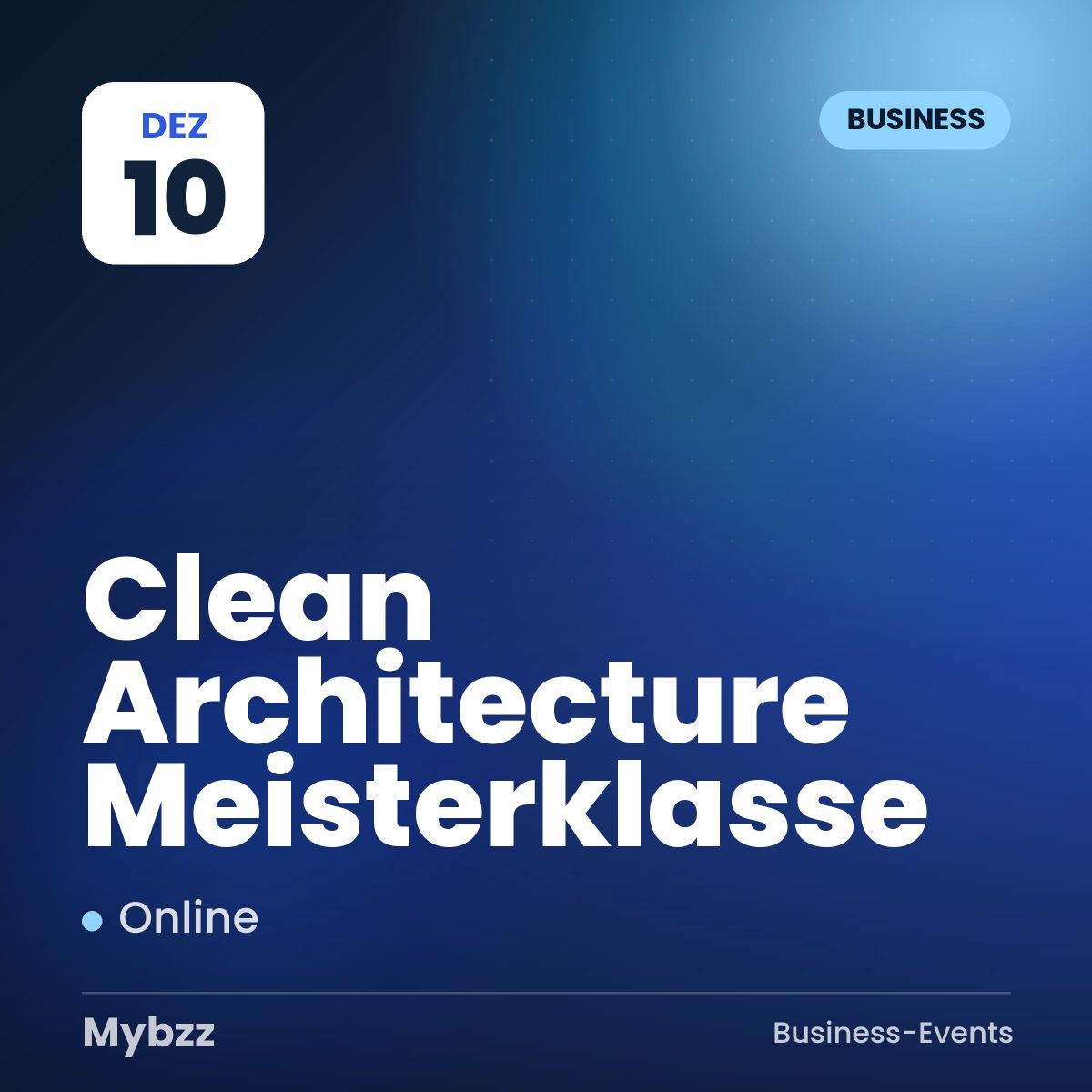 Event-Titelbild: Clean Architecture Meisterklasse