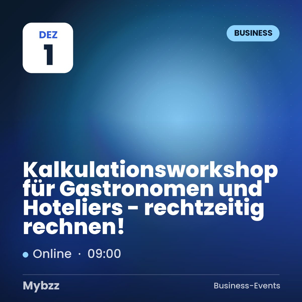 Event-Titelbild: Kalkulationsworkshop für Gastronomen und Hoteliers - rechtzeitig rechnen!